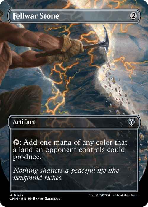 Fellwar Stone (Borderless) (CMM-657) - Commander Masters