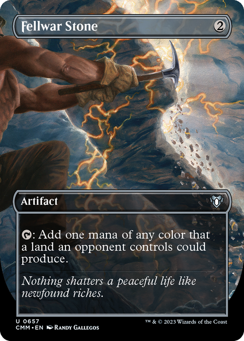 Fellwar Stone (Borderless) (CMM-657) - Commander Masters
