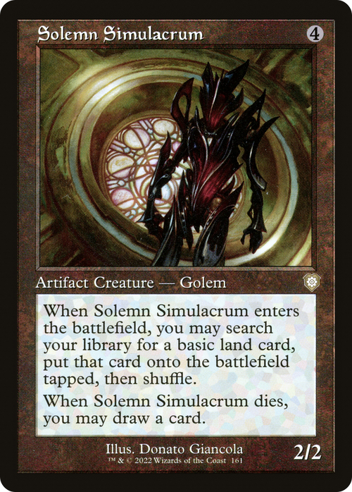 Solemn Simulacrum (Retro Frame) (BRC-161) - The Brothers' War Commander