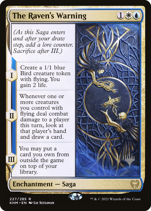 The Raven's Warning (PPKHM-227P) - Kaldheim Promos
