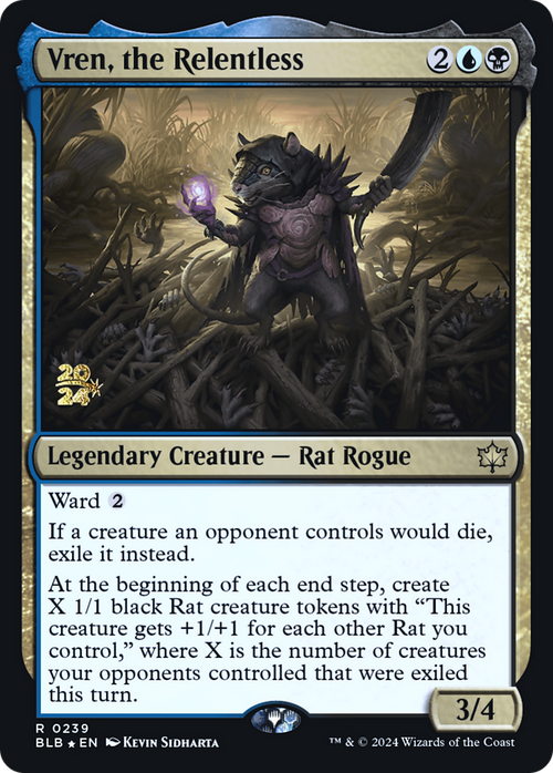 Vren, the Relentless (PRE-239) - Bloomburrow Promos Foil