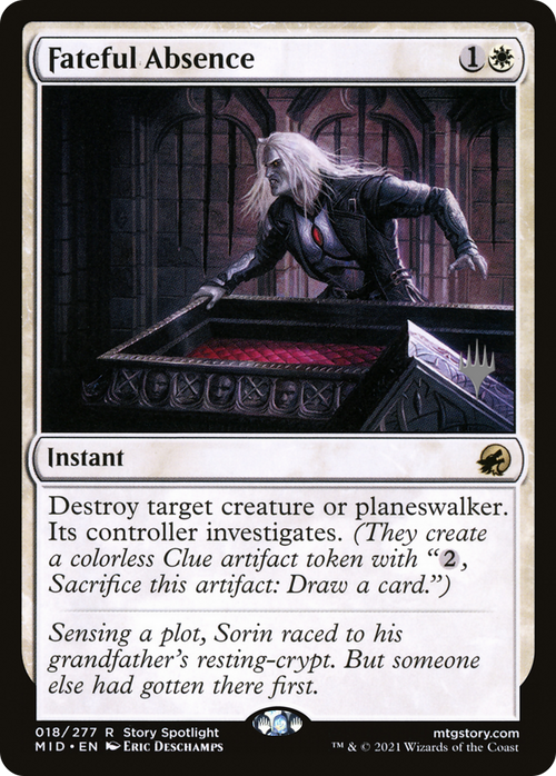 Fateful Absence (PPMID-18P) - Innistrad: Midnight Hunt Promos