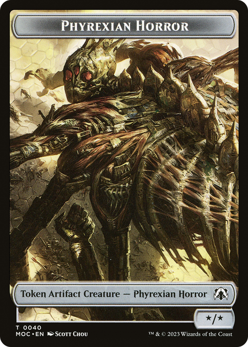 Phyrexian Horror (TMOC-040) - March of the Machine Commander Tokens