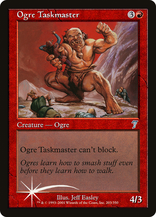 Ogre Taskmaster (7ED-203) - 7th Edition Foil