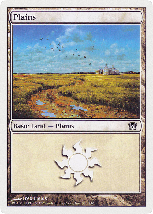 Plains (334) (8ED-334) - 8th Edition Foil
