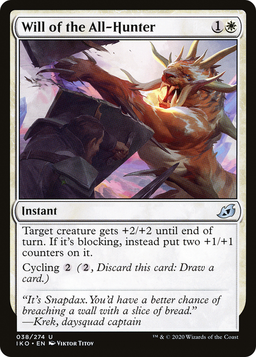 Will of the All-Hunter (IKO-038) - Ikoria: Lair of Behemoths