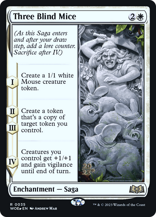 Three Blind Mice (PRE-035) - Wilds of Eldraine Promos Foil