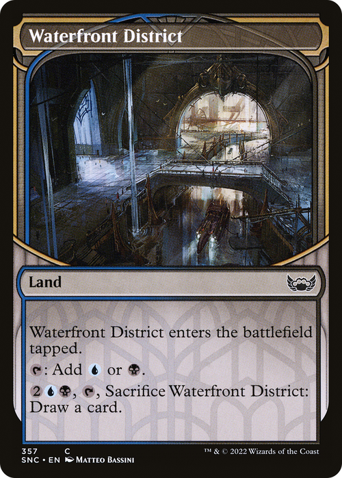 Waterfront District (Showcase) (SNC-357) - Streets of New Capenna: (Showcase) Foil