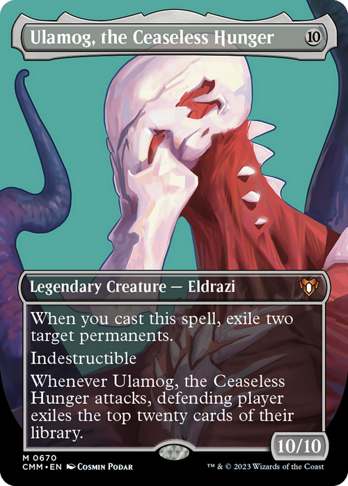 Ulamog, the Ceaseless Hunger (Borderless) (CMM-670) - Commander Masters