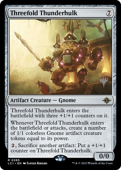 Threefold Thunderhulk (PPLCI-265) - The Lost Caverns of Ixalan Promos Foil
