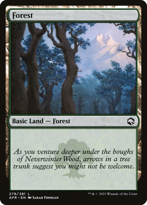 Forest (279) (AFR-279) - Adventures in the Forgotten Realms Foil