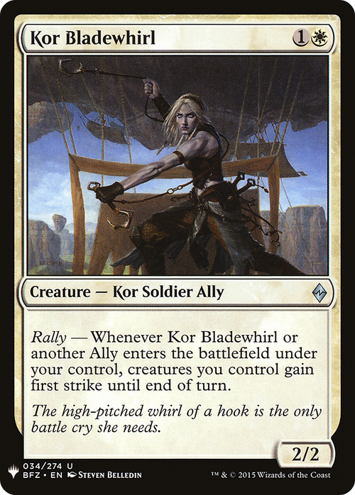 Kor Bladewhirl (LIST-BFZ-34) - The List