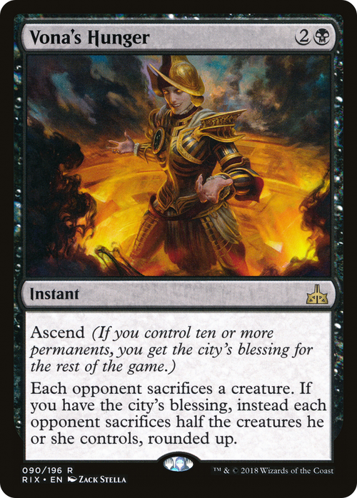 Vona's Hunger (RIX-090) - Rivals of Ixalan