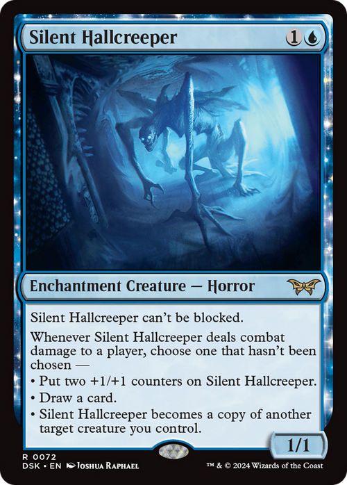 Silent Hallcreeper (DSK-072) - Duskmourn: House of Horror: (enchantment) Foil