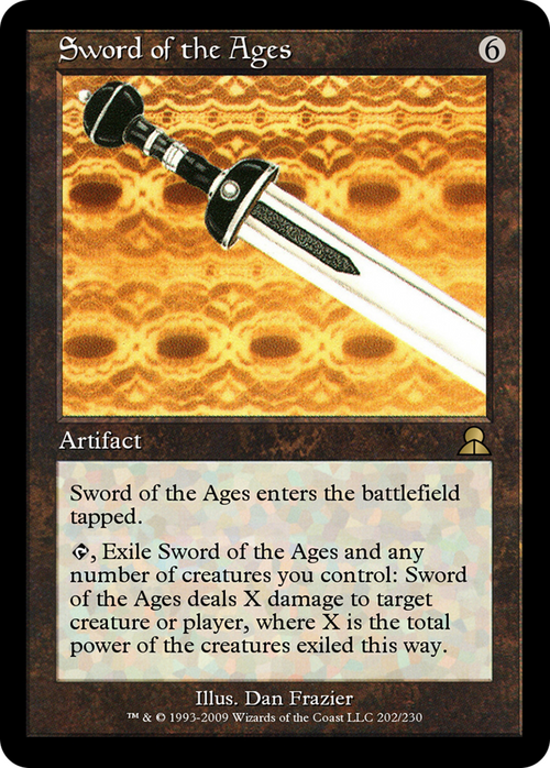 Sword of the Ages (ME3-202) - Masters Edition III Foil