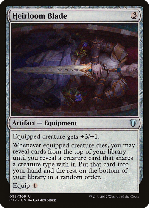 Heirloom Blade (C17-052) - Commander 2017