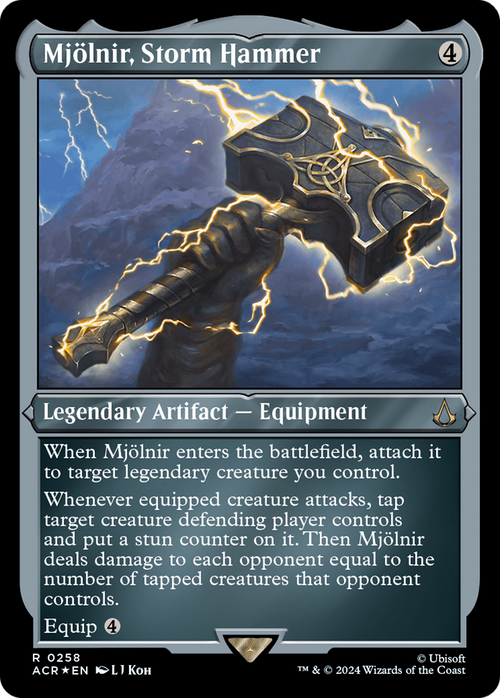 Mjolnir, Storm Hammer (Foil Etched) (ACR-258) - Assassin's Creed Foil