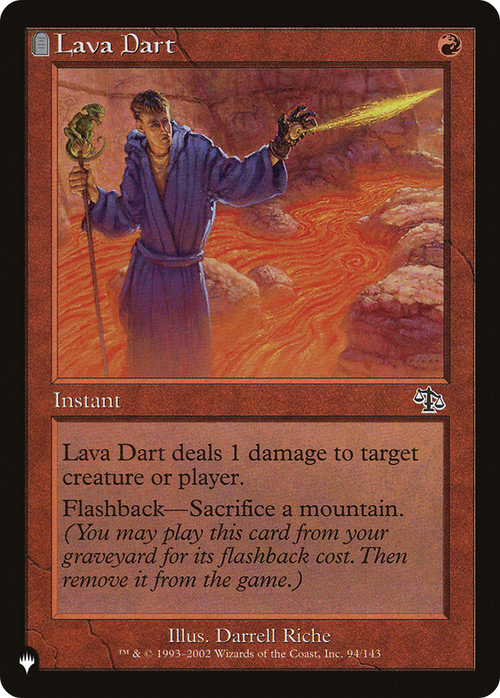 Lava Dart (LIST-94/143) - The List: (tombstone)