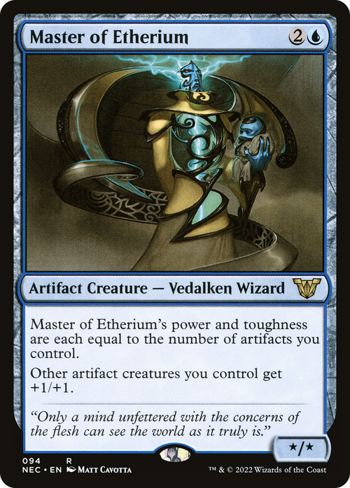 Master of Etherium (NEC-094) - Neon Dynasty Commander