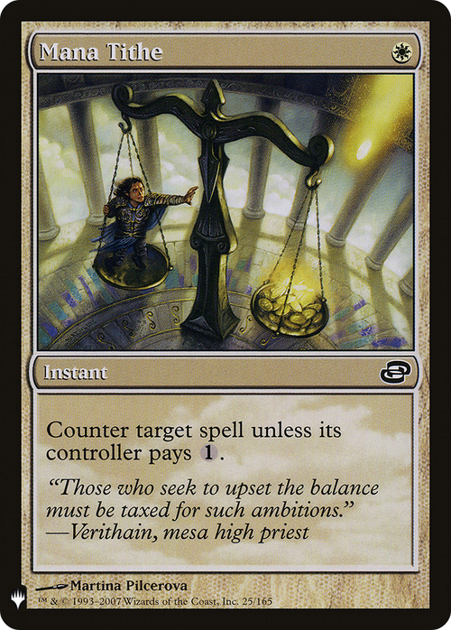 Mana Tithe (LIST-PLC-25) - The List: (colorshifted)