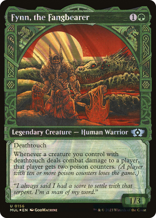 Fynn, the Fangbearer (Halo Foil) (MUL-156) - Multiverse Legends: (Showcase) Foil