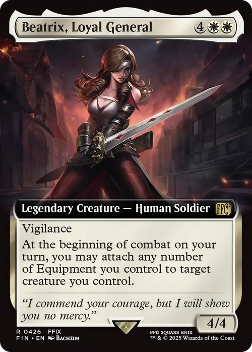 Beatrix, Loyal General (Extended Art) (FIN-426) - FINAL FANTASY: (Extended Art) Foil