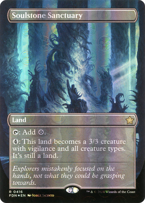 Soulstone Sanctuary (Borderless) (Mana Foil) (FDN-416) - Foundations Foil