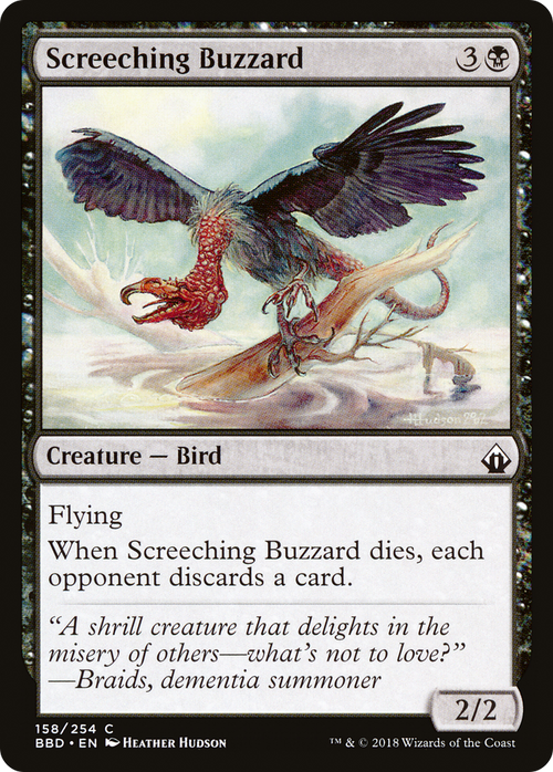 Screeching Buzzard (BBD-158) - Battlebond Foil