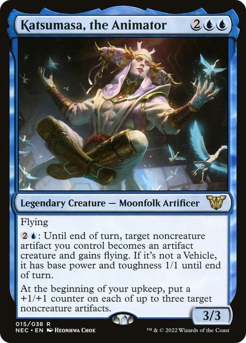 Katsumasa, the Animator (NEC-015) - Neon Dynasty Commander