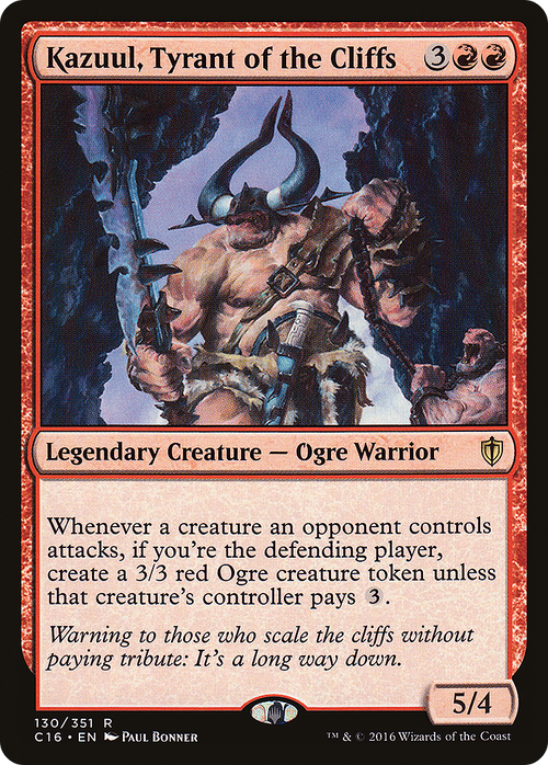 Kazuul, Tyrant of the Cliffs (C16-130) - Commander 2016