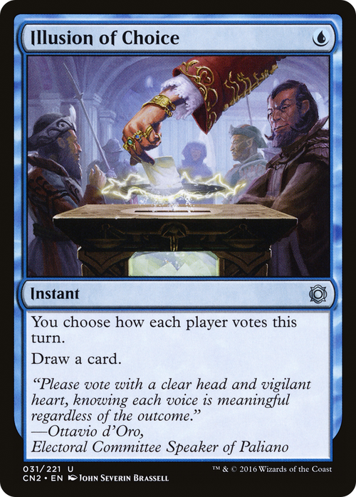 Illusion of Choice (CN2-031) - Conspiracy: Take the Crown Foil
