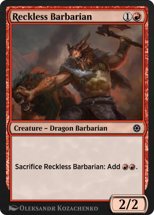 Reckless Barbarian (HBG-187) - Alchemy Horizons: Baldur's Gate