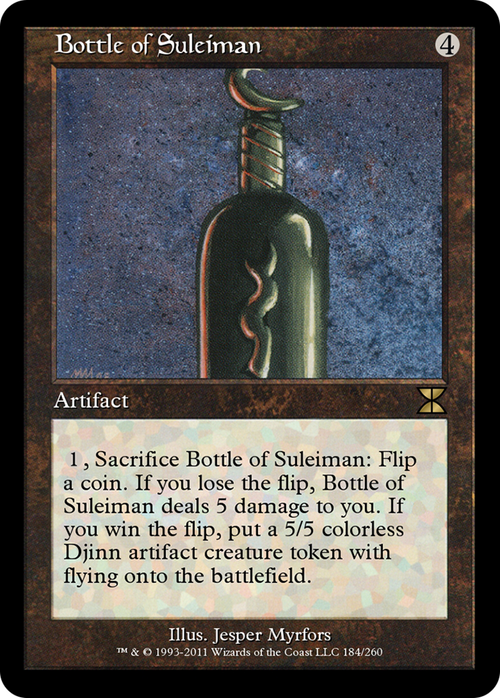 Bottle of Suleiman (ME4-184) - Masters Edition IV Foil