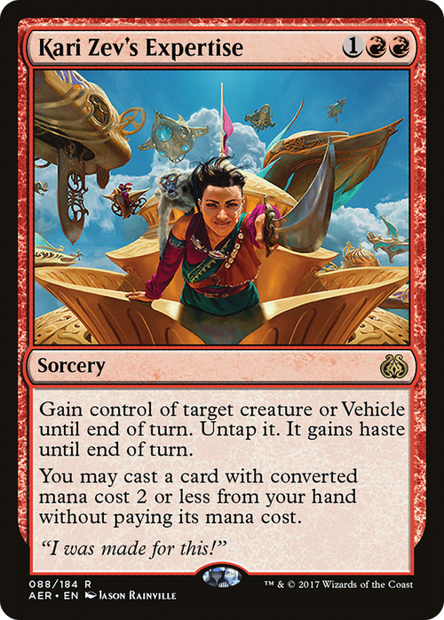 Kari Zev's Expertise (AER-088) - Aether Revolt Foil