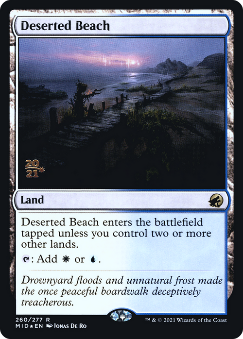 Deserted Beach (PRE-260S) - Innistrad: Midnight Hunt Promos Foil
