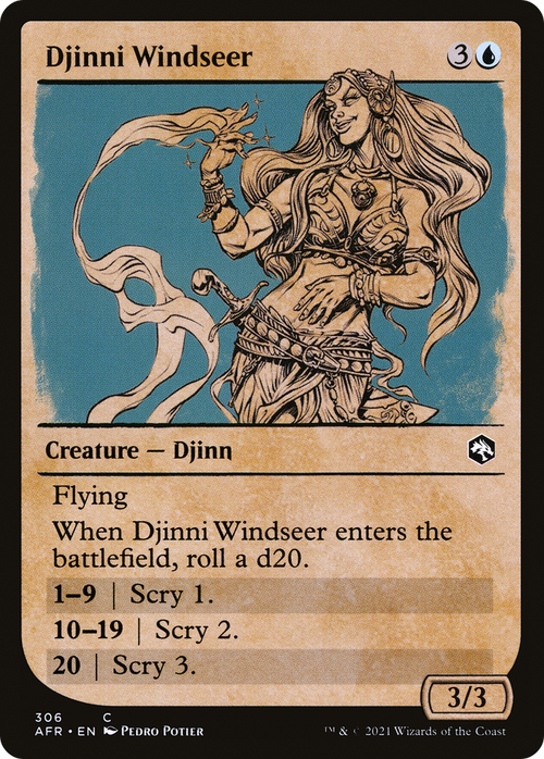 Djinni Windseer (Showcase) (AFR-306) - Adventures in the Forgotten Realms: (Showcase)