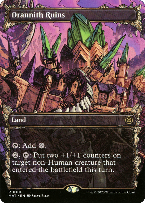 Drannith Ruins (Showcase) (MAT-100) - March of the Machine: The Aftermath: (Showcase) (Borderless)
