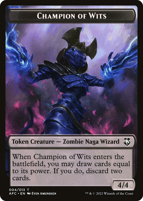 Champion of Wits (TAFC-004) - Forgotten Realms Commander Tokens