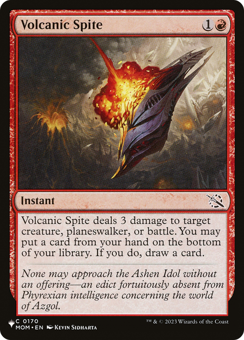 Volcanic Spite (LIST-MOM-170) - The List