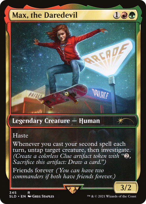Max, the Daredevil (SLD-345) - Secret Lair Drop / Max, the Daredevil Foil