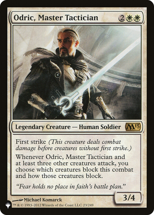 Odric, Master Tactician (LIST-23/249) - The List