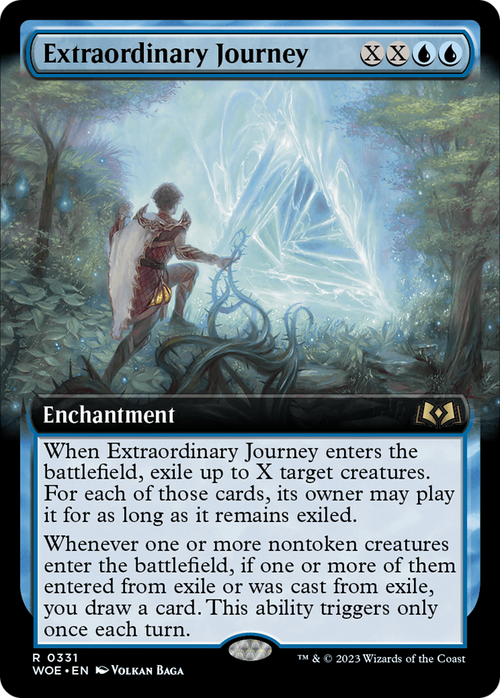 Extraordinary Journey (Extended Art) (WOE-331) - Wilds of Eldraine: (Extended Art) Foil