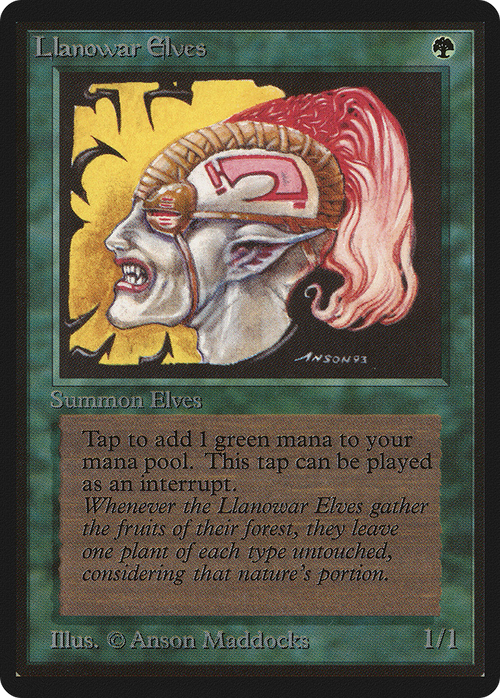 Llanowar Elves (LEB-) - Limited Edition Beta