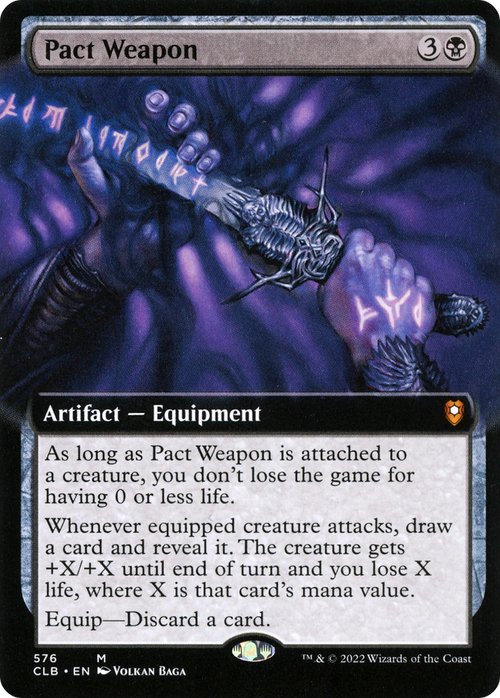Pact Weapon (Extended Art) (CLB-576) - Commander Legends: Battle for Baldur's Gate: (Extended Art)
