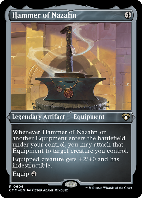 Hammer of Nazahn (Foil Etched) (CMM-606) - Commander Masters Foil