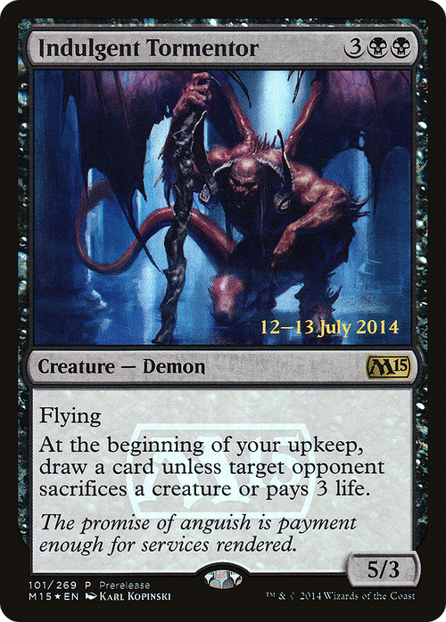 Indulgent Tormentor (PRE-101) - Magic 2015 Promos Foil