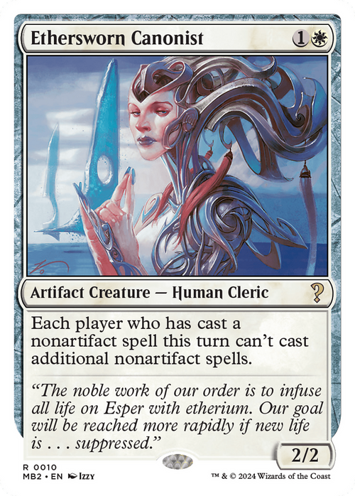 Ethersworn Canonist (White Border) (MB2-010) - Mystery Booster 2