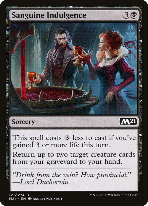 Sanguine Indulgence (M21-121) - Core Set 2021 Foil
