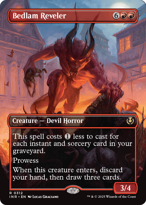 Bedlam Reveler (Borderless) (INR-312) - Innistrad Remastered Foil