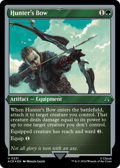 Hunter's Bow (Foil Etched) (ACR-221) - Assassin's Creed Foil